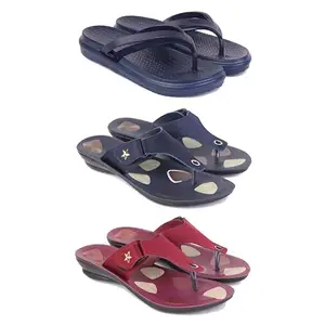 Women's Comfortable Sandal,Casual Lightweight Sandal for Everyday Wear | D_(COMBO-3)-1977-1973-1974-5-EURO-36