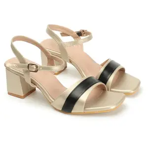 Iconics Women Sandal,Gold,UK-7