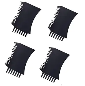 Boxo Hairline Comb Hairdressing Thin Hair Fiber Forehead Pre-hair Line Hairline Optimizer Combs Set Of 4
