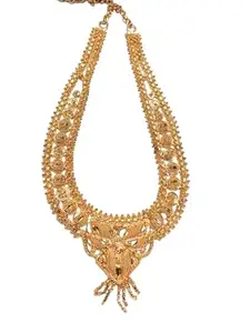 Stylish Traditional Designer Gold Plated Fashion Jewellery Covering Necklace for Women & Girls