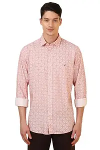 Allen Solly Men's Slim Fit Shirt (ASSFQSPPR37363_Red