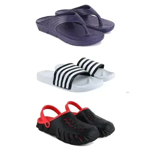 Men's Sandals | Lightweight Wear| Stylish & Easy to Wear For Men's PCV-SAN-(3-COMBO)-3153-3026-3148-9