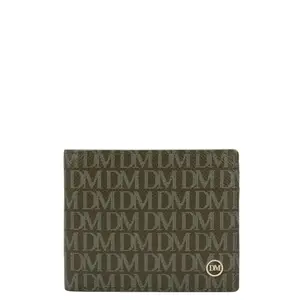 Da Milano RFID Protected Leather Wallet for Men with Card Slot - Military Green