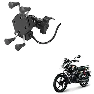 Auto Pearl -Waterproof Motorcycle Bikes Bicycle Handlebar Mount Holder Case(Upto 5.5 inches) for Cell Phone - Pantero