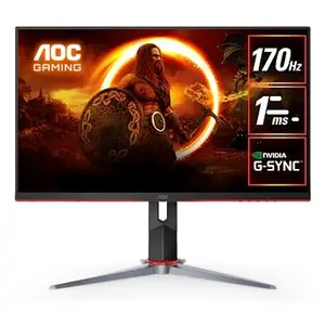 AOC 27' IPS 170Hz, 1ms, QHD 2560 x 1440, 350 cd/m2, HDR 400, HDMI 2.2 x 2, DP 2.2 x 1 Gaming Monitor