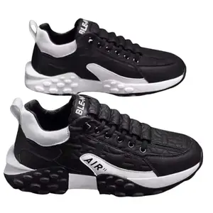 OXPAL Synthetic Lace-Up Running Shoes for Men | Comfortable & Lightweight | Casual Running Shoes | Black | Size-8