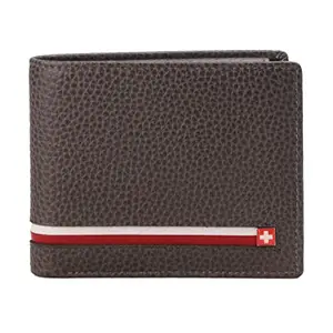 SWISS MILITARY Belfort Overflap Coin Leather Wallet-Grey