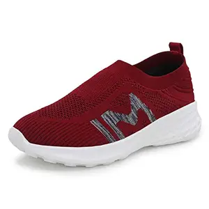 Bourge Women's Micam-z106 Running Shoes_Maroon_04