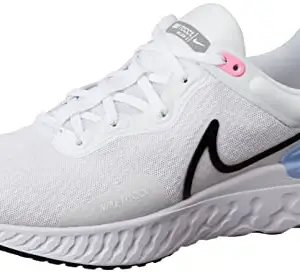 Nike Mens React Miler 3 White/Black-Cobalt Bliss-Pink Spell Running Shoe - 7 UK (DD0490-102)