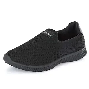Bourge Men's Loire-z205 Running Shoes,Black, 6
