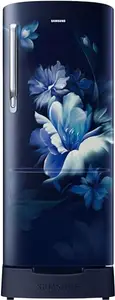 Samsung 183 L, 3 Star, Digital Inverter, Direct-Cool Single Door Refrigerator (RR20D1823UZ/HL, Midnight Blossom Blue, Base Stand Drawer) price in India.