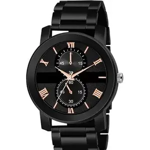 Premium Black Cash PU Belt Men and Boys Analog Watch - nan Face & nan Band