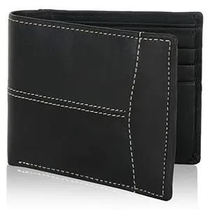 Designer Bugs Men's Genuine Leather Wallet Black
