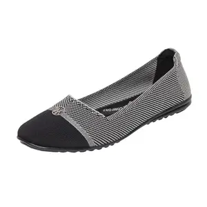 MONROW Fancy And Stylish Extra Cushioning and Comfortable Fashionable Light Weight Vegan Fashion Heel Sandal for Women and Girls Black 4UK