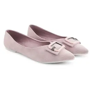 Dollphin Stylish Fashionable Women's Flat Bellies | Casual Designer Ballet Flats Ballerinas Shoes for Women (Purple) 4UK