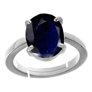 NAMDEV GEMS Certified Unheated Untreatet 11.25 Ratti 10.55 Carat A+ Quality Natural Blue Sapphire Neelam Gemstone Ring for Women's and Men's