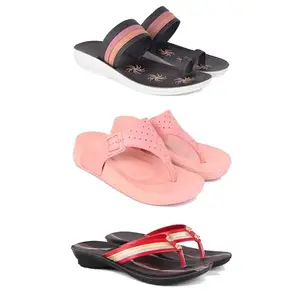 Women's Comfortable Sandal,Casual Lightweight Sandal for Everyday Wear | PCR-(3-COMBO)-1992-1986-1958-7-EURO-38