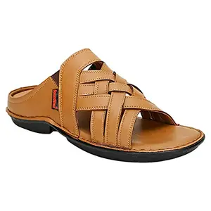 SeeandWear Tan Leather Men Sandals