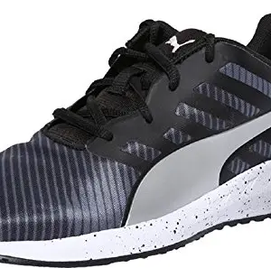 Puma Womens Flare Graphic WN's Black-White-Puma Silver Running Shoe - 3 UK (18863904)