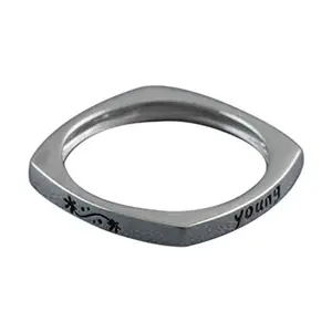 FOURSEVEN® Jewellery 925 Young Wild Free Message Ring for Women & Girls | Size: 14