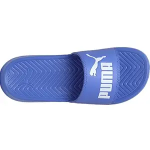 Puma unisex-adult Popcat Baja Blue-White Slide Sandal - 7 UK (36026519)