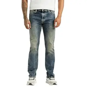 Levi's Men's 513 Mid Indigo Straight Fit Mid-Rise Jeans