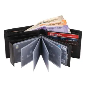 Keviv Genuine Leather Wallet for Men - Black (GW135)