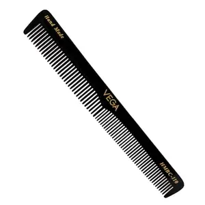 Vega General Grooming Hair Comb, (India's No.1* Hair Comb Brand)For Men and Women, Black, Handmade, (HMBC-110)