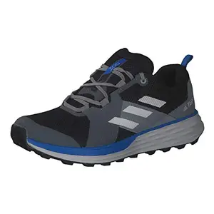 Adidas Mens Terrex Two CBLACK/GREONE/GLOBLU Trail Running Shoe - 10 UK (EH1837)