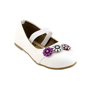 CHiU Unisex Kid's White Boat Shoes-2.5 UK (19 EU) (CHIU-02-Flower-24)
