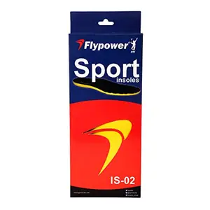 Flypower Unisex Latex Insoles is 02, Size 43 (Multicolor)