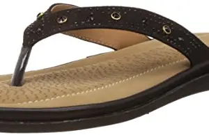 Bata womens DIAMONTE Black Slipper - 7 UK (6716842)