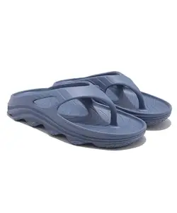 Cogs EVA Sole Slippers for Men with Attractive Design | Stylish & Fashionable | Anti-Skid, Comfortable Cushioned Slippers for Casual Outings, Daily Use, Travel | Ideal Gift(R.slate, 9)