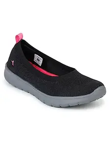 ABROS Women ASSL0171 Black/Fuchsia Raven Shoe UK-7