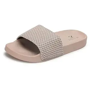 XE Looks Women's Shimmer Textured Flip-Flops | Trendy Slip-On Design with Cushioned Sole | Lightweight and Comfortabl Flip-Flops For Girls & Women