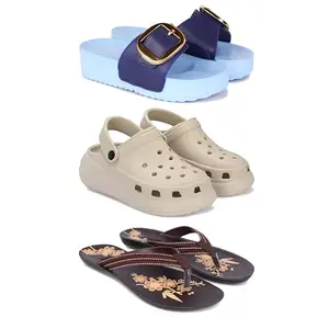 sandal for Women's,slip-ons,quality casaul sandals for Women's PCV-SAN-(3-COMBO)-1995-OO1-O21-6-EURO-37