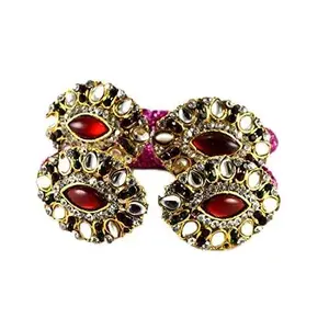 MAYA FASHION Pink Stone Acrylic-Brass Bangle With Very Extra Large Size Elegant Extra Large Size Bangle | Perfect Fit for Plus Size banglesTrendy and Comfortable Fit for woman and girls | (Sku-ban1305)