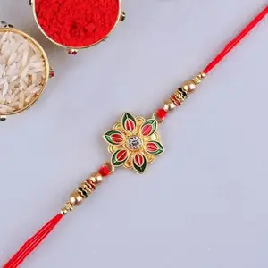 fnp Floral Bliss Meenakari Rakhi