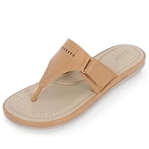 DOCTOR EXTRA SOFT Women's Flat Memory Foam Slippers/Flip-Flops Fashion Stylish Casual Comfortable Diabetic Orthopedic Lightweight Synthetic Slip-on Sandals with Adjustable Strap for Girls & Ladies D-608