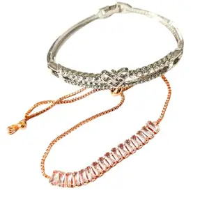 GEHNEY joy of jewels Zircon Bracelet for Women and Girls (JBR25-Gold)