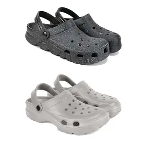 DRACKFOOT Men's Sandals Clogs | Lightweight Wear| Stylish & Easy to Wear For Men'S GRT-SAN-(2-COMBO)-3056-3124-9
