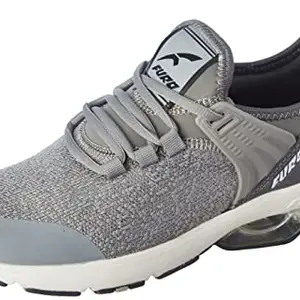 FURO by Redchief Men's Grey & White Running Shoes - 6