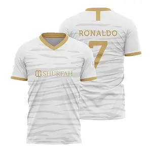 Sports Football Soccer Al NSR Jersey Ronaldo 7 Home Away Third Fourth Kit T-Shirt Jersey (Kid's, Boy's & Men's) (11_12 Years, Multicolor)