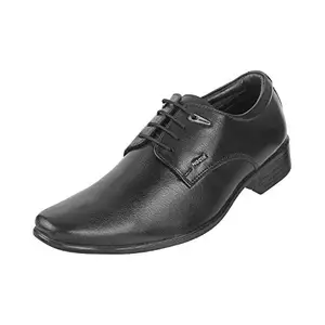 Mochi Men Black Leather Formal Shoes-8 UK (42 EU) (19-5396)