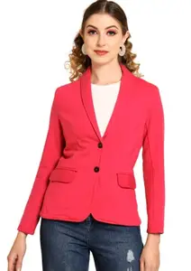 Tandul Women’s Blazer- Red Blazer with Unique Design & Blazer with Winter Over Coat Blazer, Boost Your Style with Casual Jacket for Women & Girls X-Large Size gifts for women