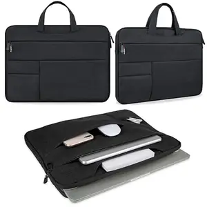 Kraptick Laptop Bag with Handle for Men, Laptop Sleeve Bag, Hand Messenger Bag, Laptop Case for Girls, Laptop Carry Tote Bag with 15.6 Inch Laptop Compartment and Sleek Classic Design (Black)