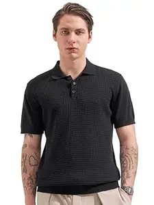 Highlander Men's Polo Tshirt | Flat Knit | Regular Fit | Polo T-Shirt for Man