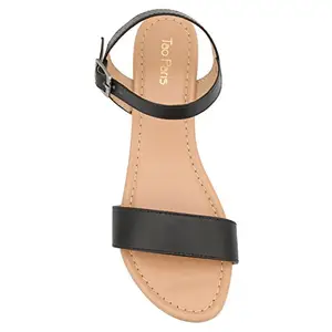Tao Paris Women Rebecca Black Leather Fashion Sandals-5 UK (37 EU) (2403701)