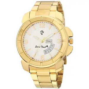 swiss track Analog Gold Dial Men's Watch (Model_ST-094) Pack of 1 Pc