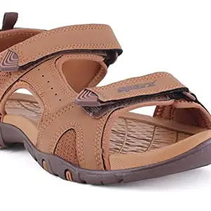 SPARX Men SS-583 Tan Brown Floater Sandals (Size - 8)